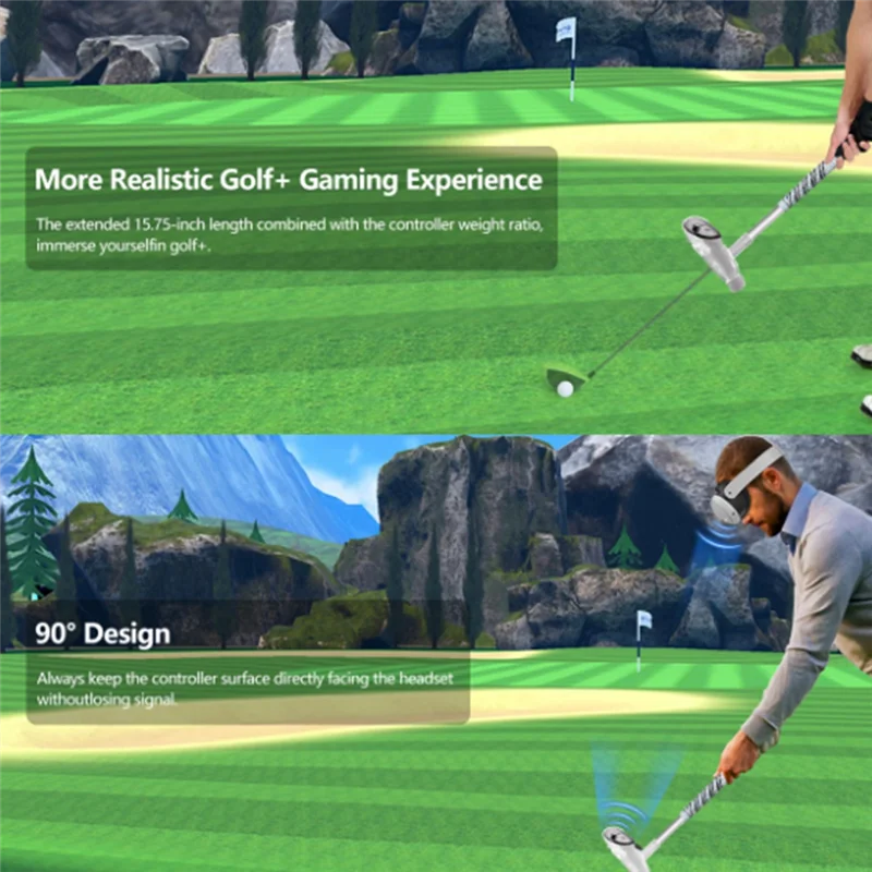 Alça estendida para taco de golfe JABS-VR para meta quest 3s //quest 2-gol base bola jogo de beisebol alça controlador acessório