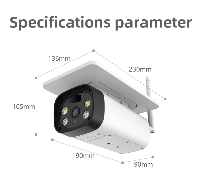 2MP 1080P Ubox APP Low Power Comsunption Solar Battery Power 4G/ IP Camera Outdoor Water-proof Home Security CCTV Monitor