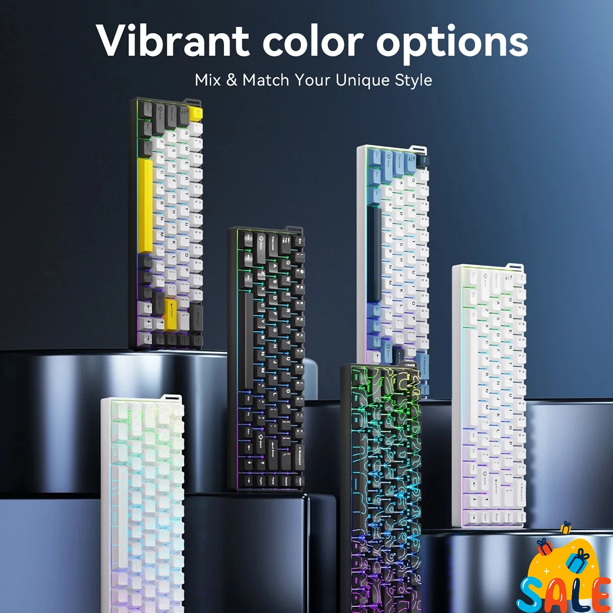 

AJAZZ AK680V2 Wired Magnetic Axis E-Sports Mechanical Keyboard Hot-Swappable 8KHZ Customized Custom Keyboard for Esports Gamer