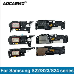 Aocarmo Bottom Loudspeaker Vibrator For Samsung Galaxy S22 S23 Plus S24 Ultra S22U S24U SM-S901 Top Earpiece Speaker Flex Cable