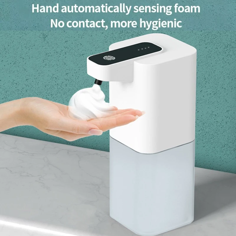 

4 Leader Automatic Soap and Alcohol Dispenser Infrared Sensor USB Rechargeable Contactless Hygiene Ideal for Restrooms and Ba