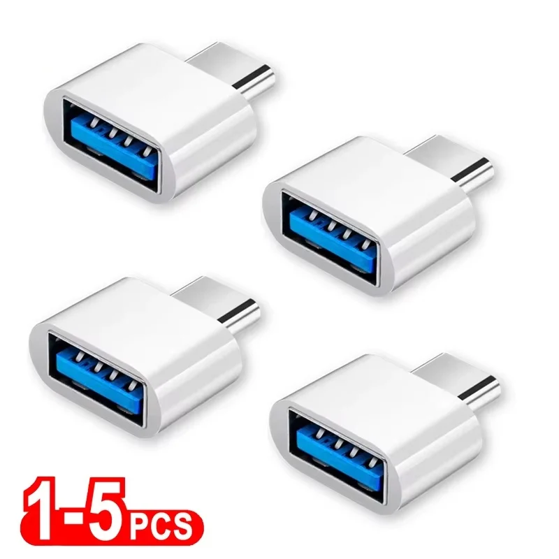 Convertisseur USB-C universel, adaptateur USB Type-C vers USB 3.0 OTG, pour Realme Huawei Xiaomi Honor Redmi, téléphone Android, synchronisation des données, 1 à 5 pièces