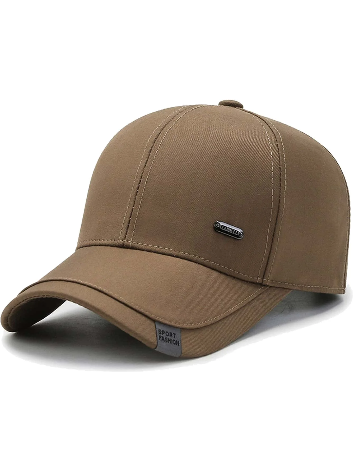 Solid Color Baseball Cap Unisex Stitched Design Trucker Hat Fashionable Casual Simple Sun Hat Suitable As Gift For Dad/Mom
