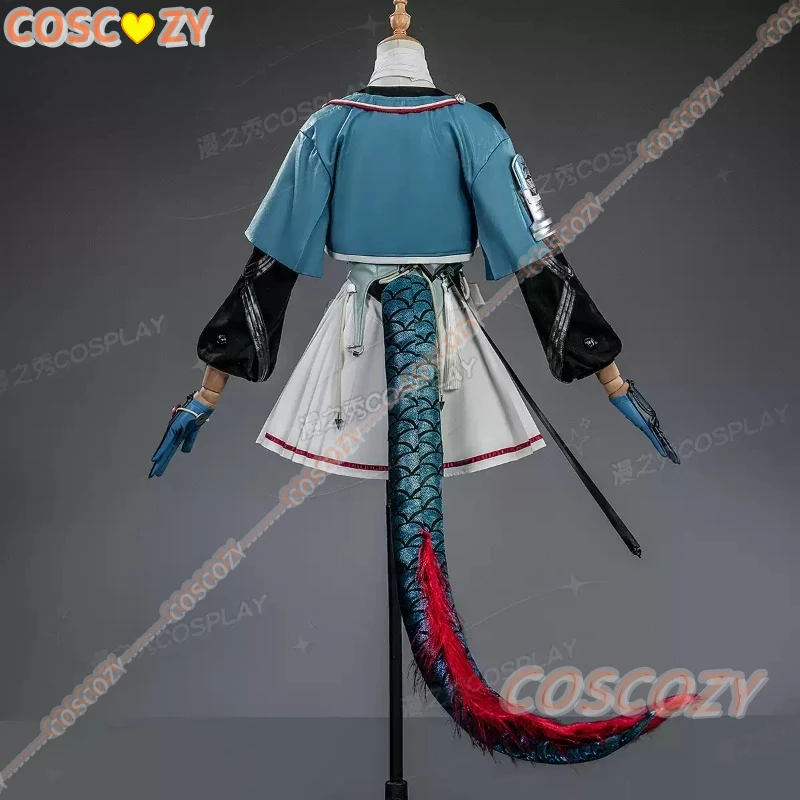 Anime Arknights: Endfield Chen Qianyu Cosplay Costume Wig Headwear Tail Halloween Cosplay Costume Props Accessories for Woman - view 4