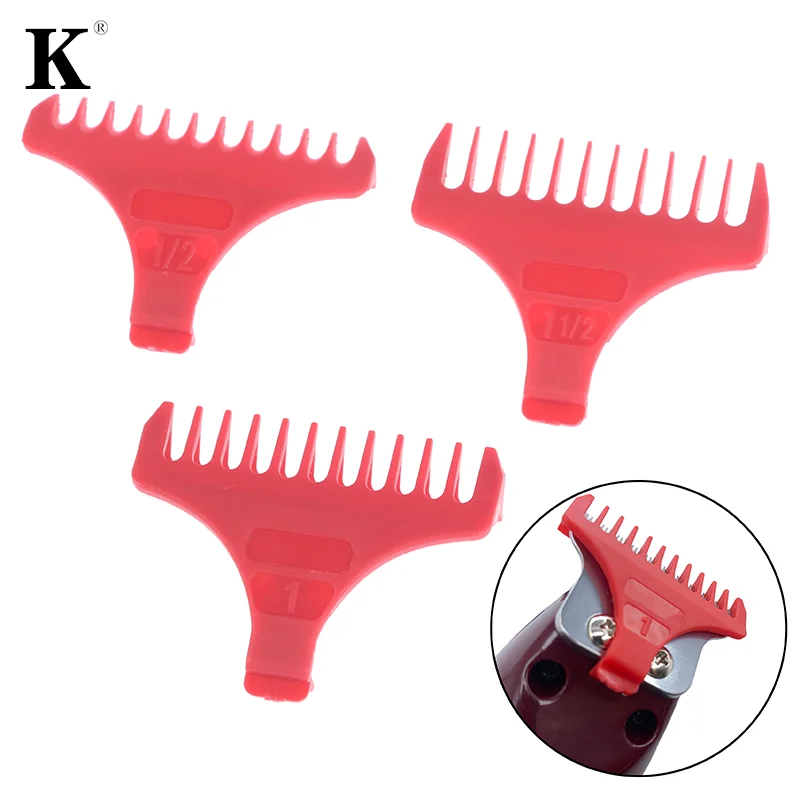 1/3 Pcs Limit Comb Hair Clipper Guide Limit Comb Standard Attachment Part Accessories For 8081