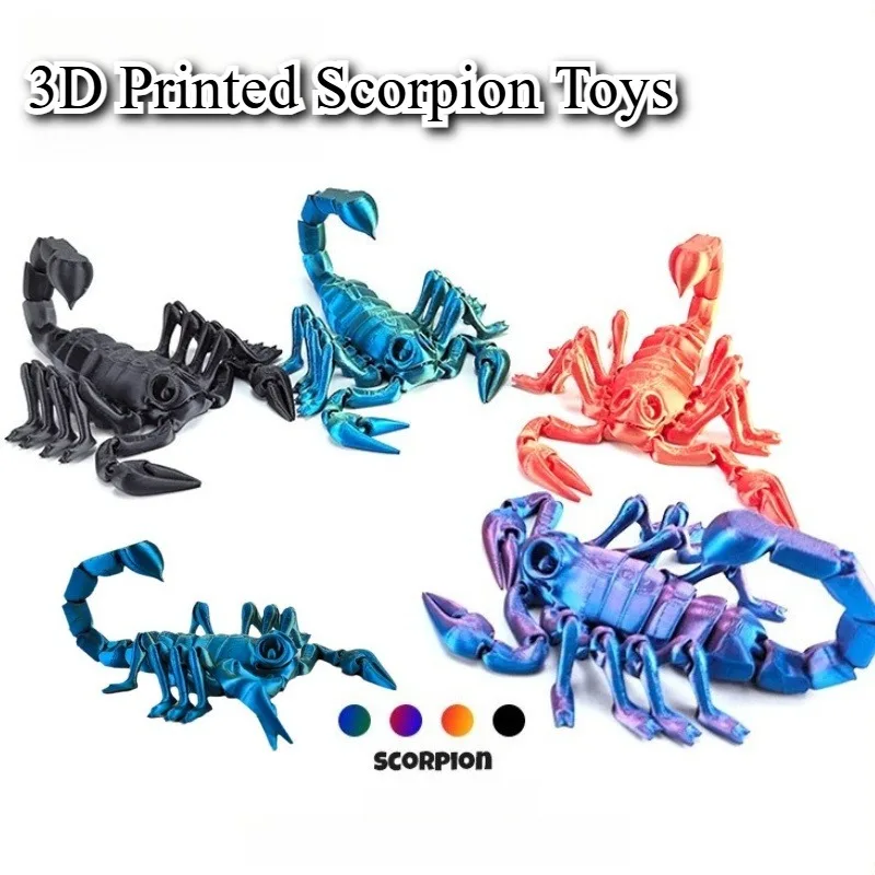 

3D Printing Animal Scorpion Tail Limbs Movable Joints Decorations Ornaments Toys for Desktop Decor Home Accessories Kids Gifts