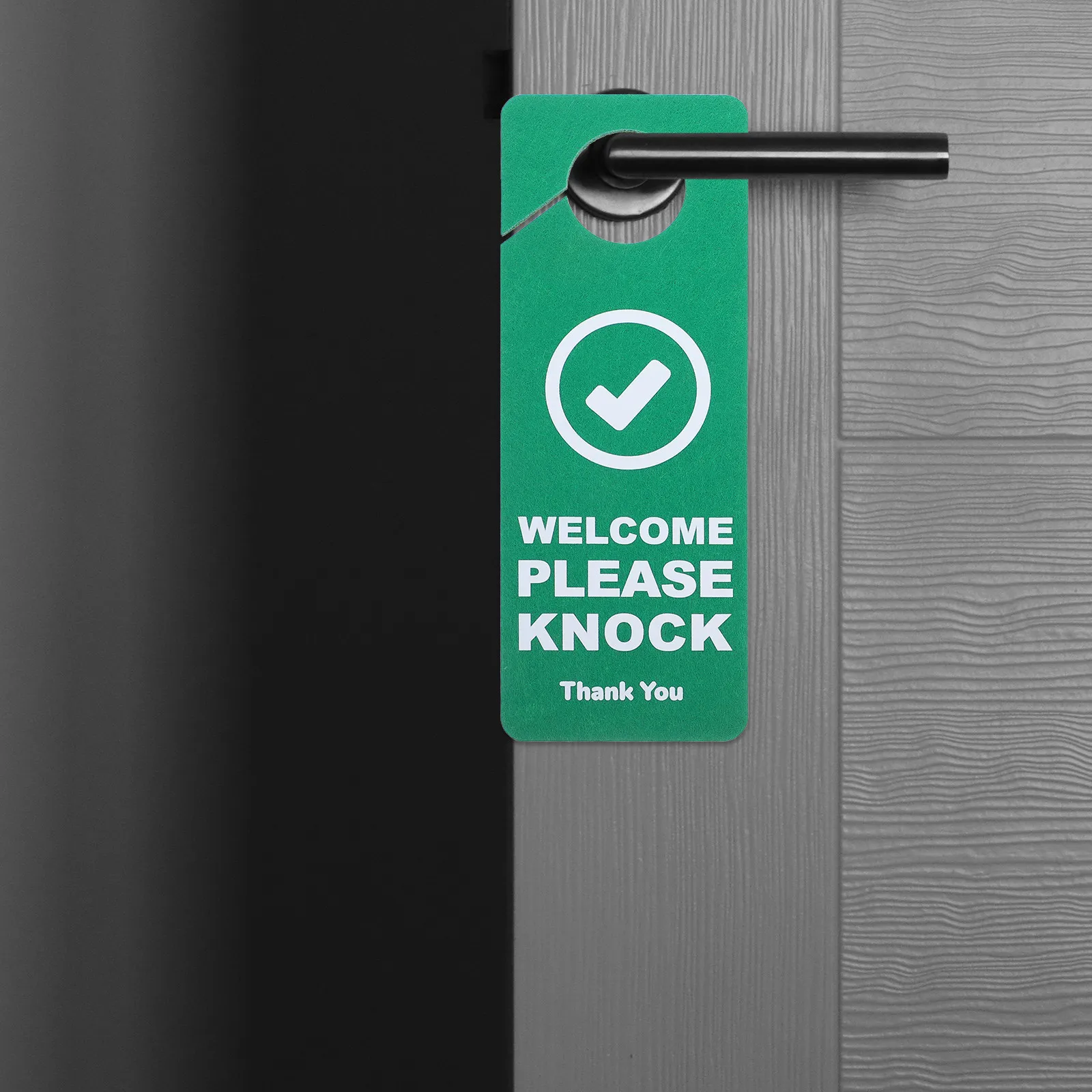 4Pcs Do Not Disturb Door Sign Felt Door Knob Hanging Signs for Hotel Office Bedroom Meeting Privacy Room Notice Tags