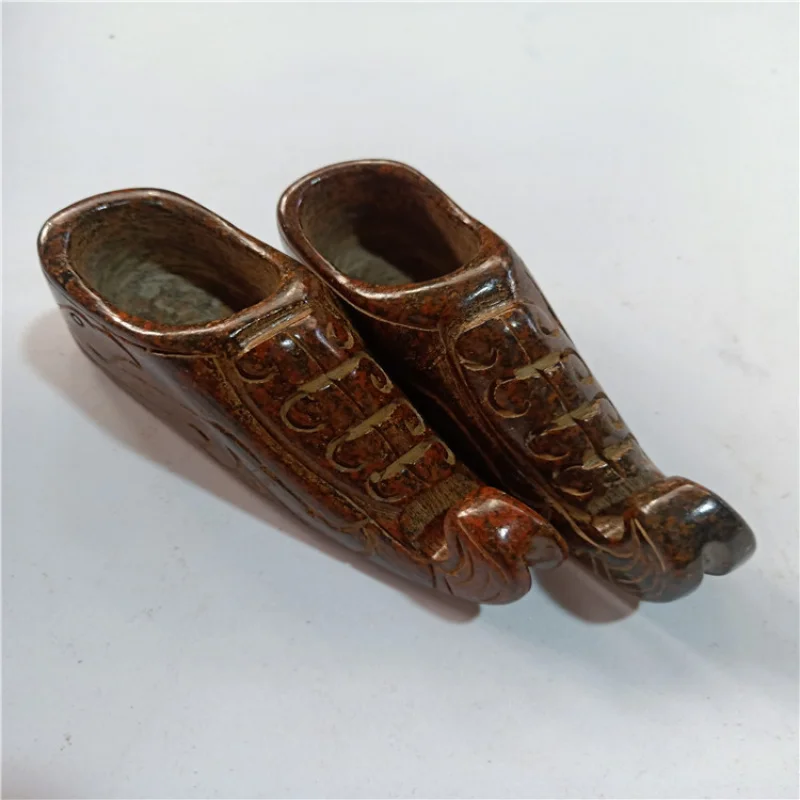 Supply Antique Miscellaneous Antique Distressed Crafts Vintage Engraving Embroidered Shoes Hand Pieces Ornaments Wholesale