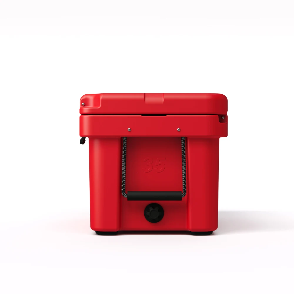 Modern Portable 35QT PE Outdoor Sports Cooler Roto Box Portable Ice Chest for Camping with Thermal Feature and Letter Pattern view 6