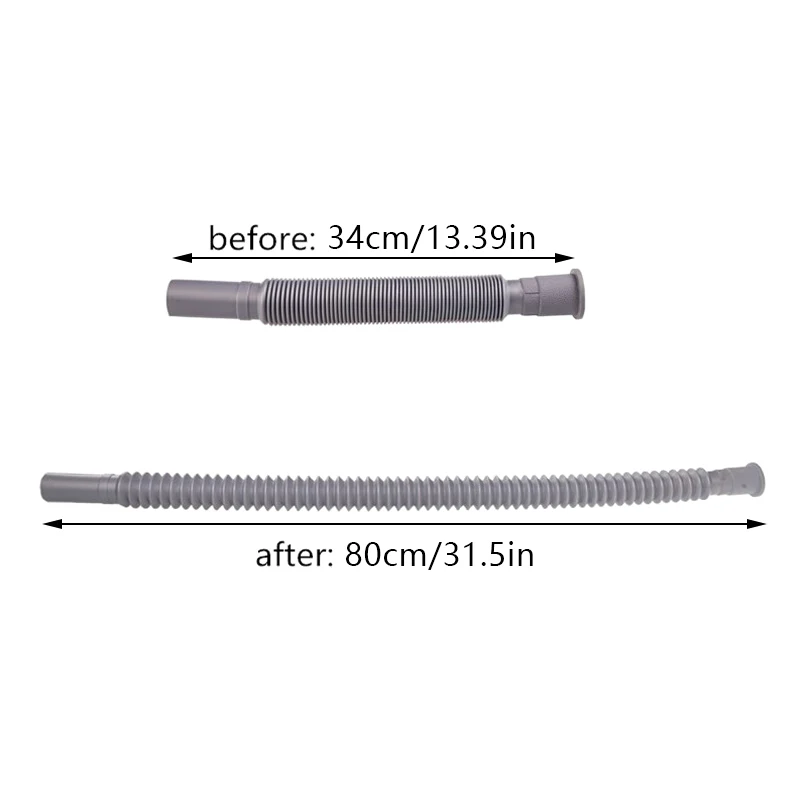 1Pc Plastic Cess-Pipe Drain Wash Basin Washing Machine Drain Plumbing Hose Kitchen Sink Hose Plomberie Flexible Drain Hose