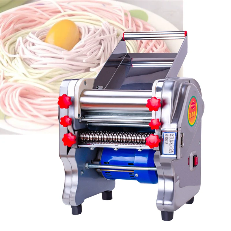 ماكينة صنع المكرونة الكهربائية ماكينة صنع المعكرونة المعكرونة التجارية المنزلية الفولاذ المقاوم للصدأ ماكينة ضغط المعكرونة السباغيتي #2