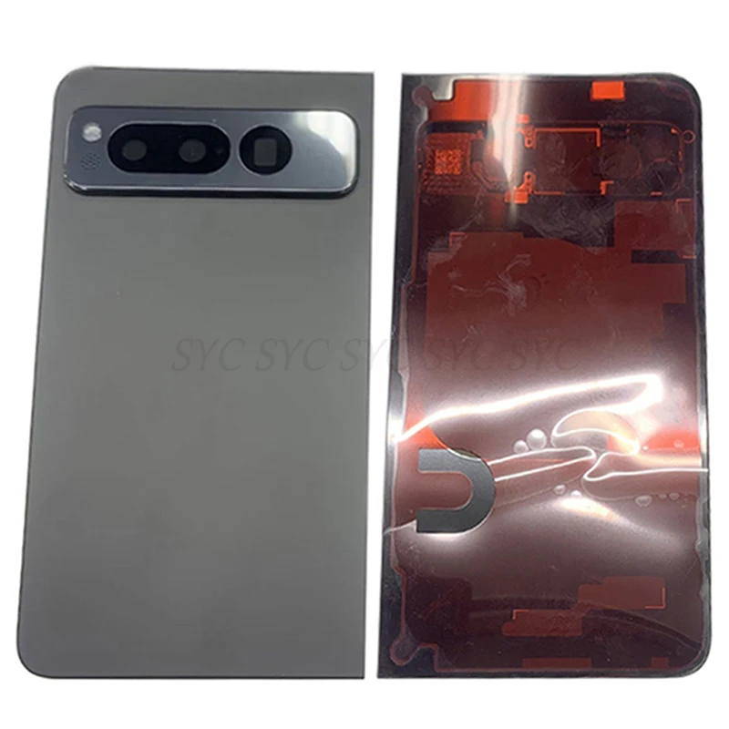 Back Cover Rear Door Case Housing For Google Pixel Fold Battery Cover with Camera Lens Repair Parts