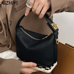 Mini PU Leather Top Handle Clutch Bag for Women Crossbody Bag Cute Chic Shoulder Messenger Mobile Phone Bag Purse Luxury Handbag