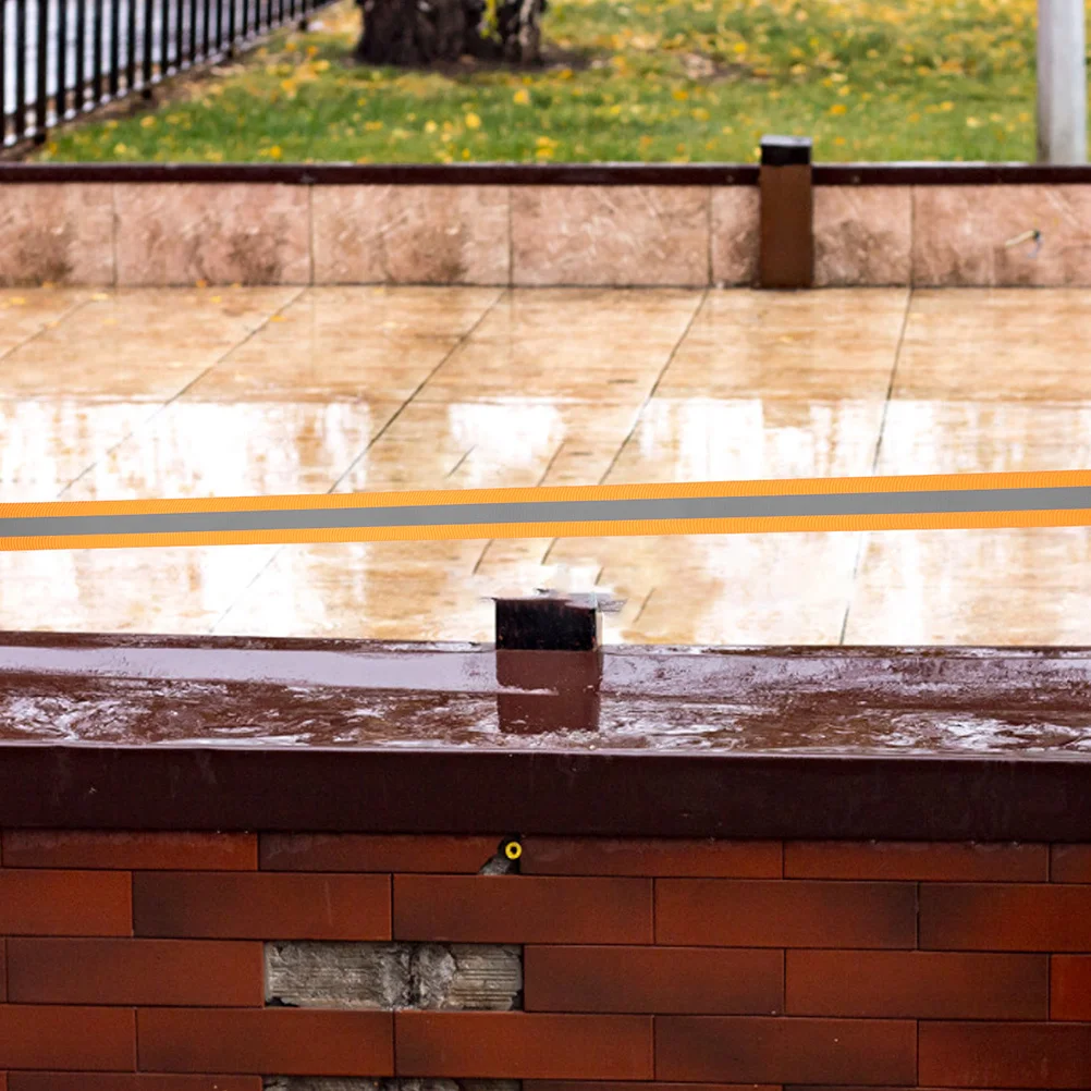 

1 Roll Fluorescent Reflective Fabric Tape High Visibility Sewable Strip Fade Resistant for Clothing Safety Outdoor Workwear