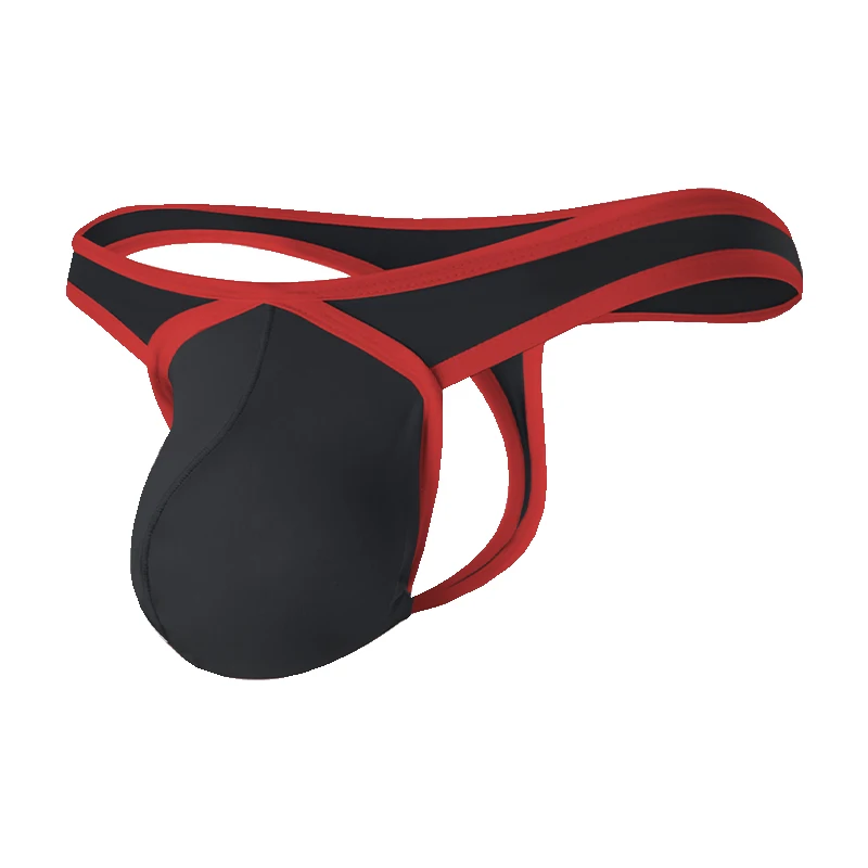 الرجال الحرير الجليد الملابس الداخلية ثونغ g-سلسلة U محدب الحقيبة بيكيني سراويل رقيقة جدا تنفس زلة أوم تعزيز T-الظهر ملخصات