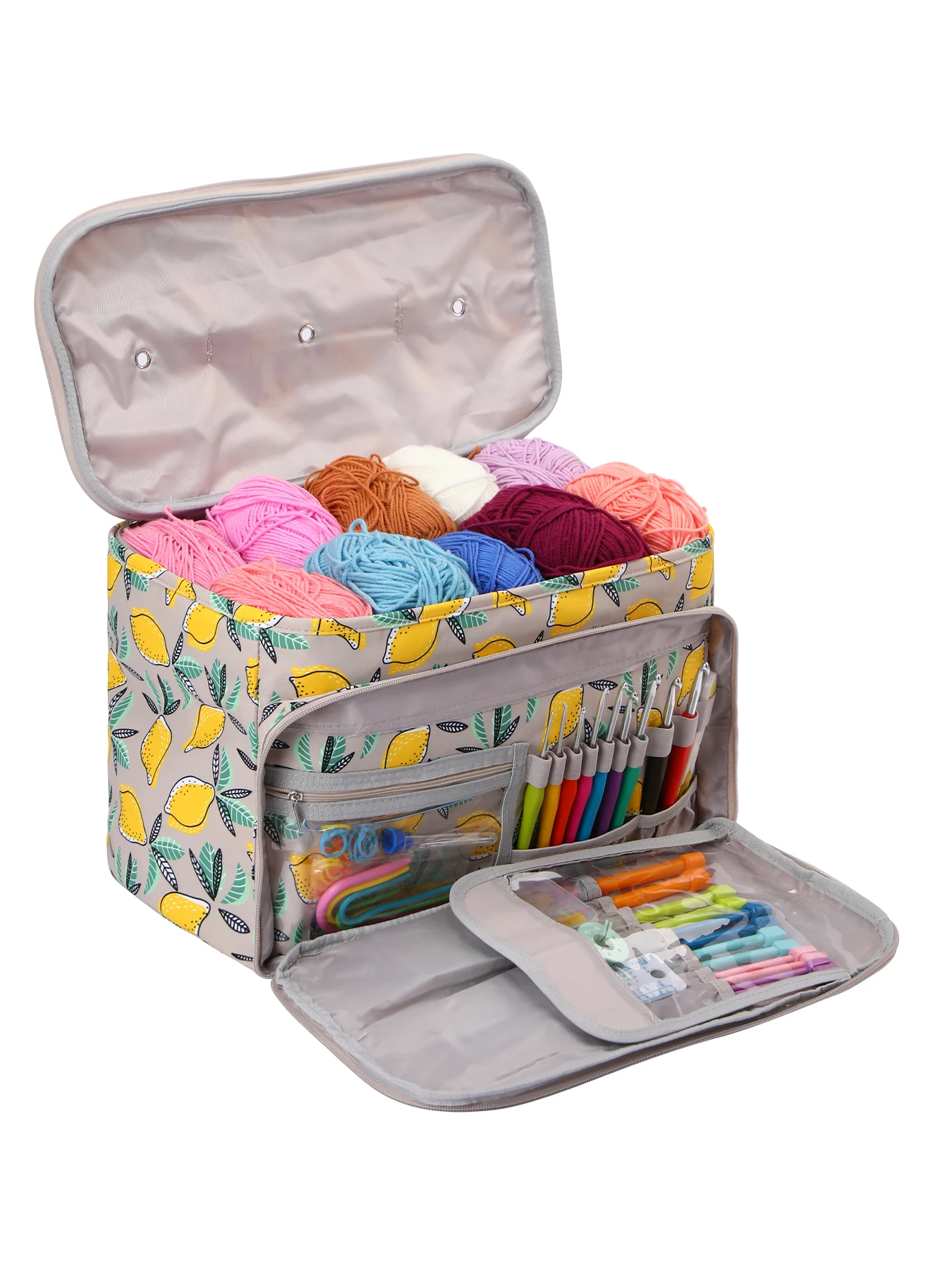

1 piece large-capacity yarn storage bag, a DIY handicraft yarn storage pouch suitable for storing sewing supplies