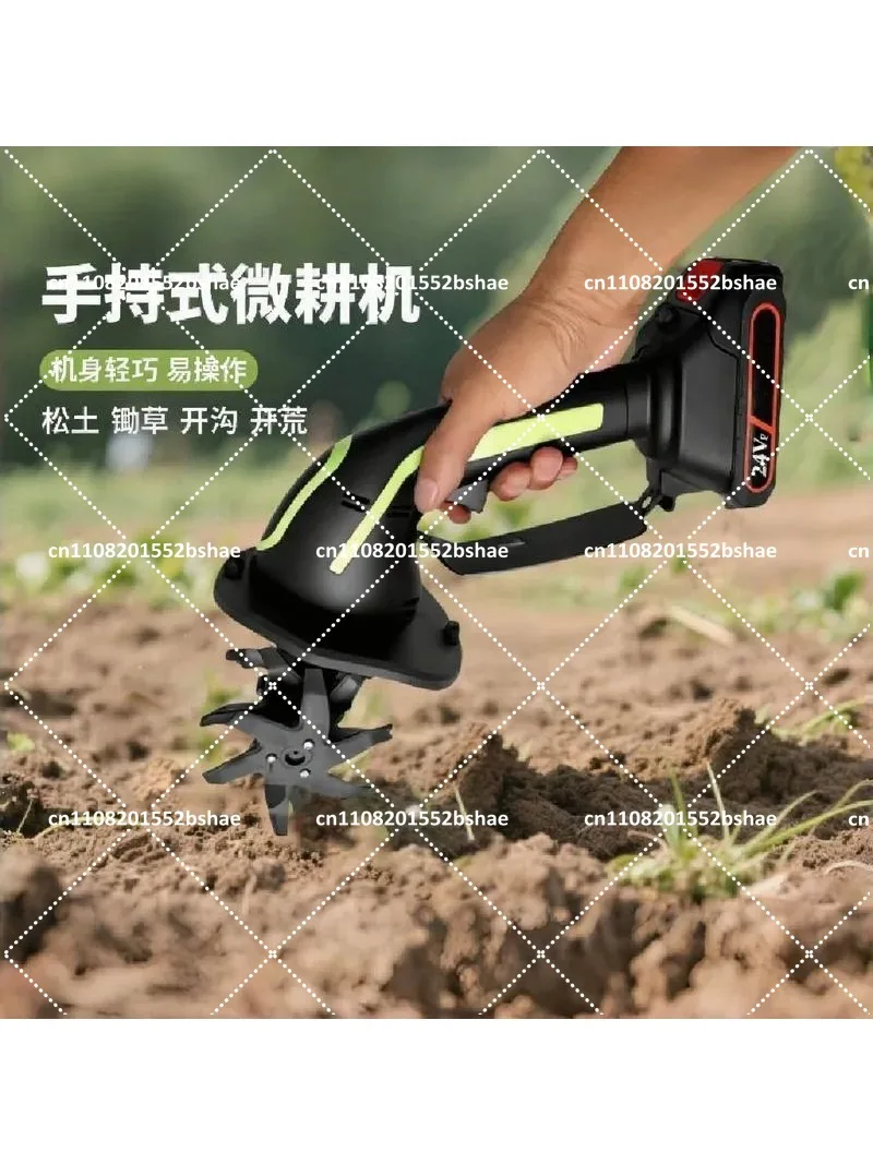 2025年小型電動ロータリー耕運機、農園・庭の土壌改良用ハンドヘルドリチウムイオンマイクロ耕運機