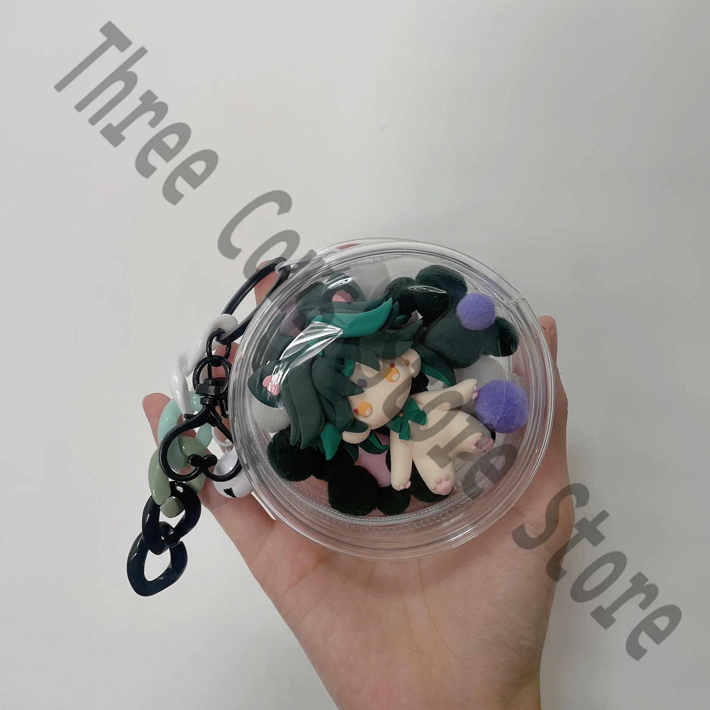 

Anime Genshin Impact Xiao Cosplay Keychain Kawaii Pendant Handmade Souvenir Ornament Dango Keyring Mascot Halloween Xmas Gift