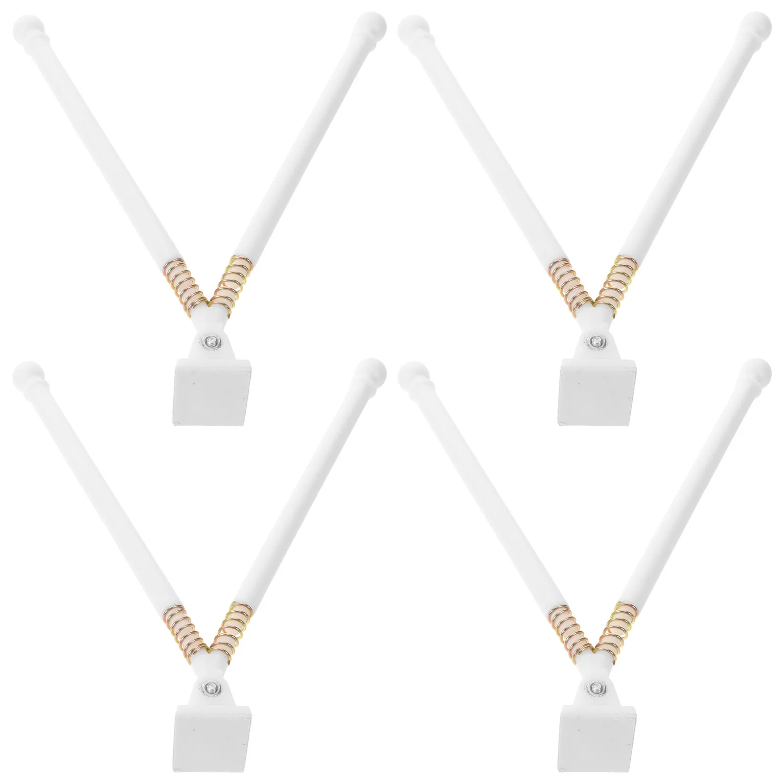 4pcs Car Flag Poles with Window Clamp Mount – Quick-Install Solid Plastic Auto Flag Holders for Trucks, RV, Parade