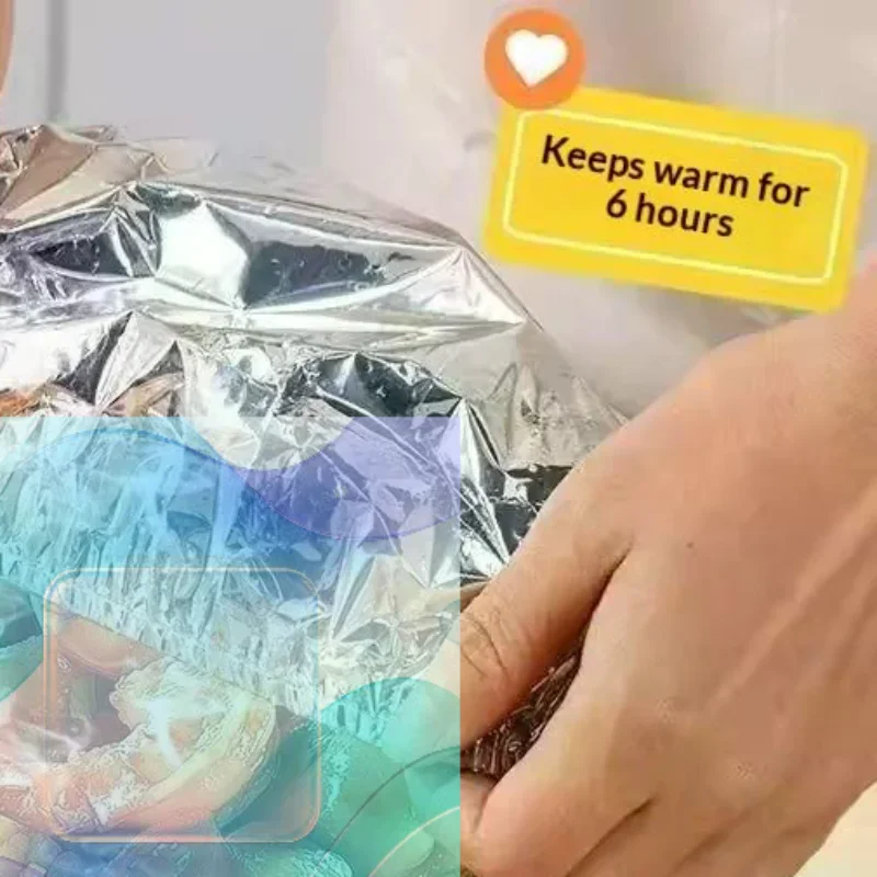 Aluminum Foil Disposable Food Covers Greaseproof Food Safe 10-50pcs for Home Baking Food Storage & Preservation