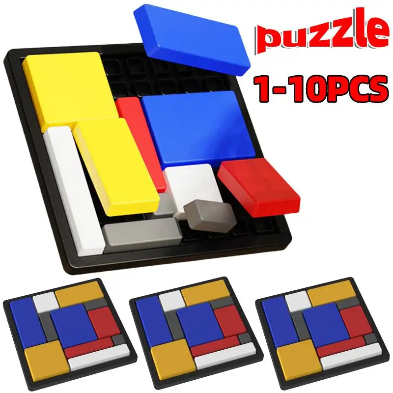 2-10 Stück Logik-Puzzle Gehirntrainingsspiel 88 Herausforderungen 4 Schwierigkeitsstufen Montessori Gehirnblöcke Puzzle-Spielzeug für Kinder und Erwachsene