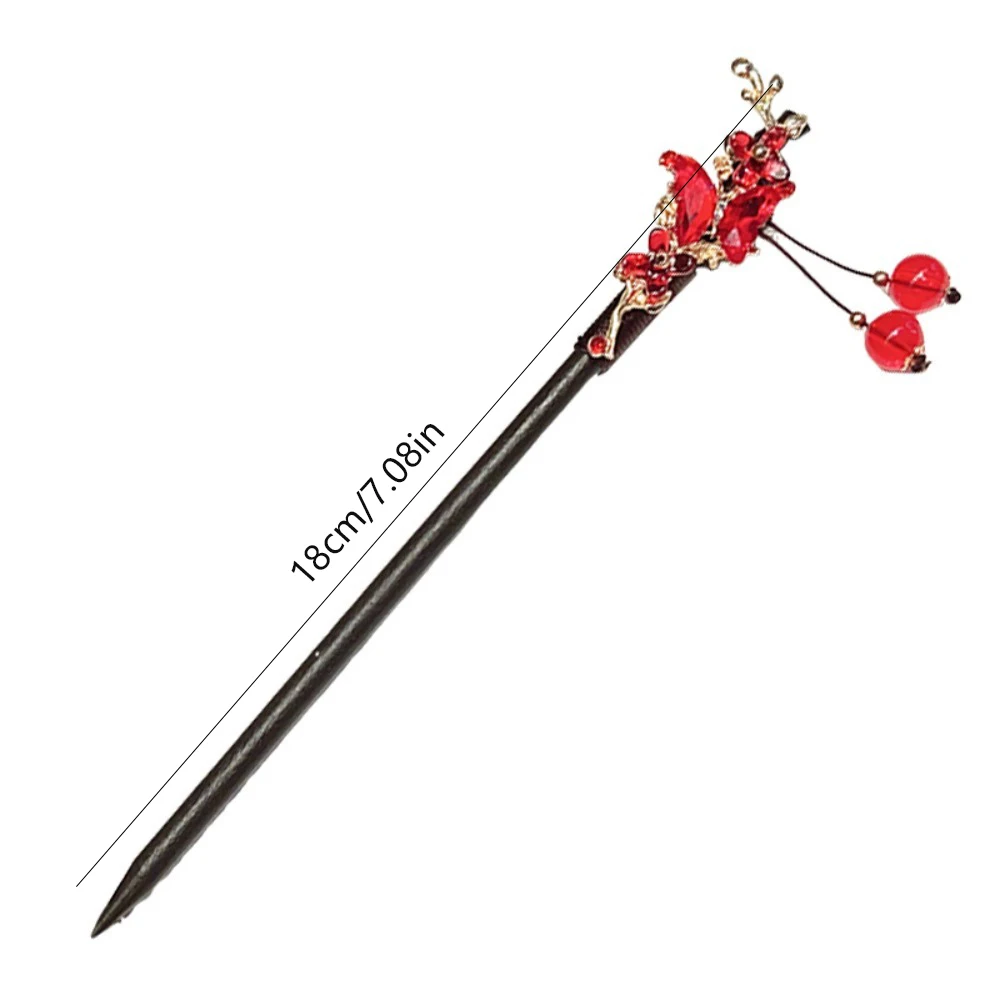 1pc 절묘한 패션 활기찬 중국 머리 스틱 다채로운 악센트와 다양한 동양 디자인 섬세한 Hanfu 액세서리
