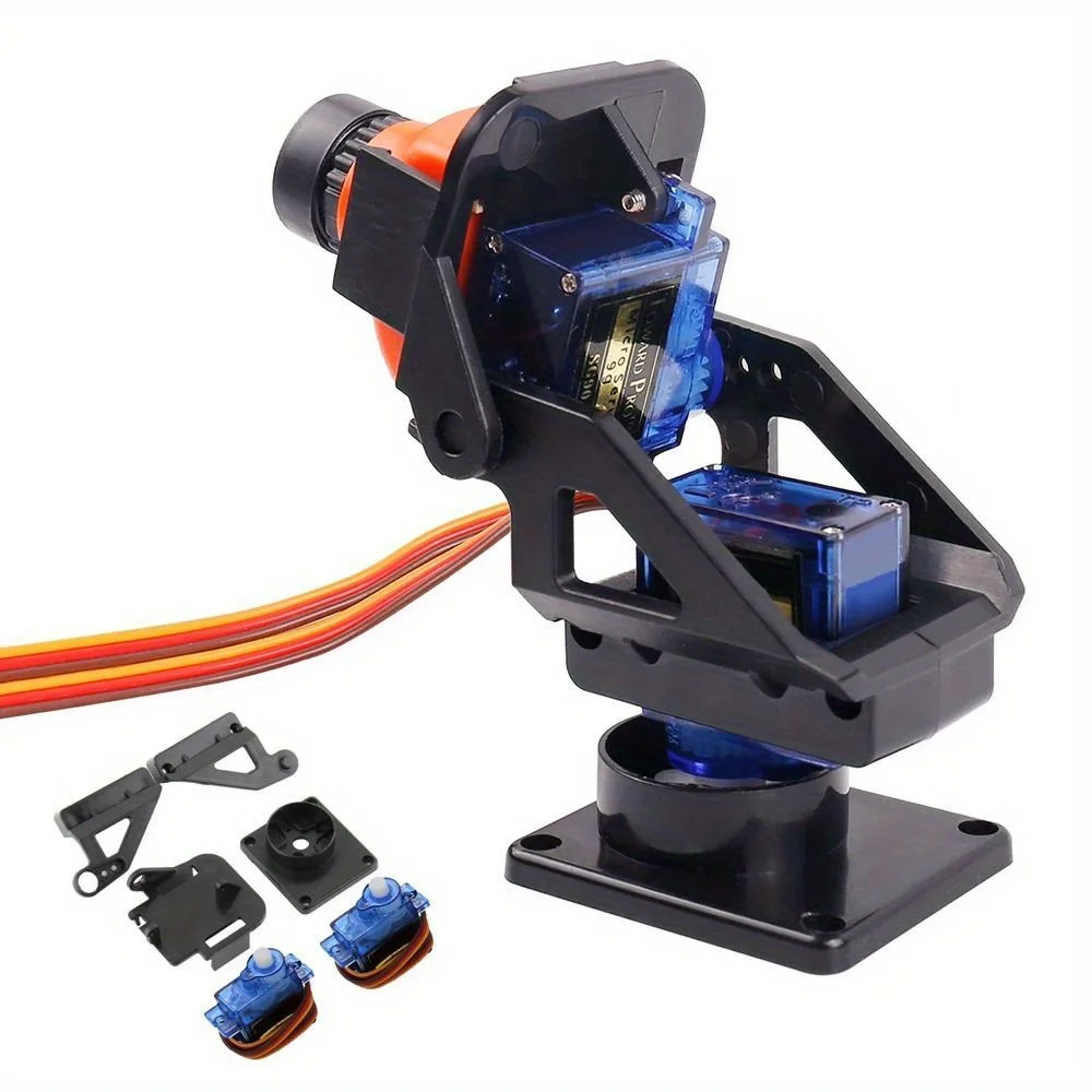 High-quality SG90 servo gimbal bracket kit for DIY mounting and modification of FPV cameras or robotics projects