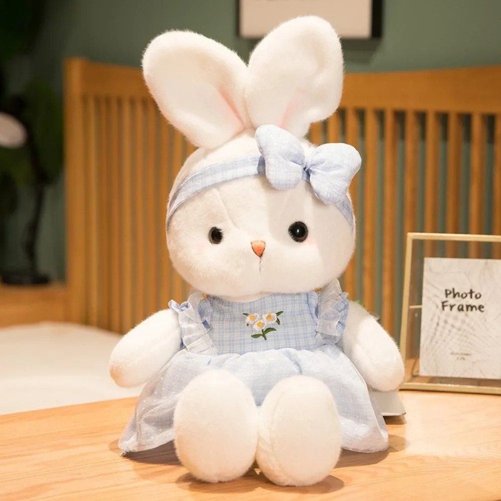 Kawaii Long Ears Plush Rabbit Doll Bunny 30cm Stuffed Animal Appeasement Doll Skirt Bunny Toy Kids