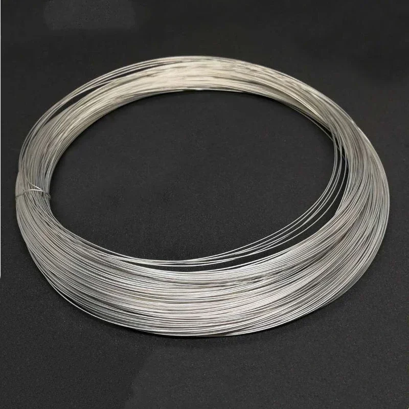 0.2-6mm C7701 Nickel Silver Wire, Cu-Ni-Zn Alloy Craft Wire for Jewelry Making, DIY & Repair, 1-10M