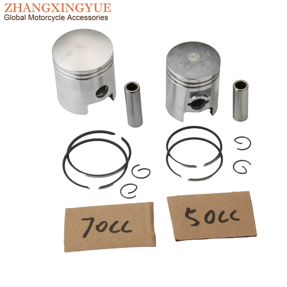 Scooter 50cc 70cc 41mm 47mm Piston Kit For Aprilia SR 50 Fun Master Racing Sport LC 2-Stroke