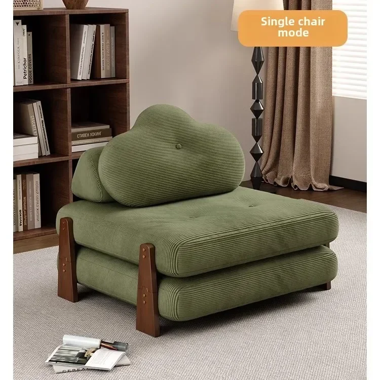 

Tofu block multi-functional tatami seat foldable retractable single sofa bed