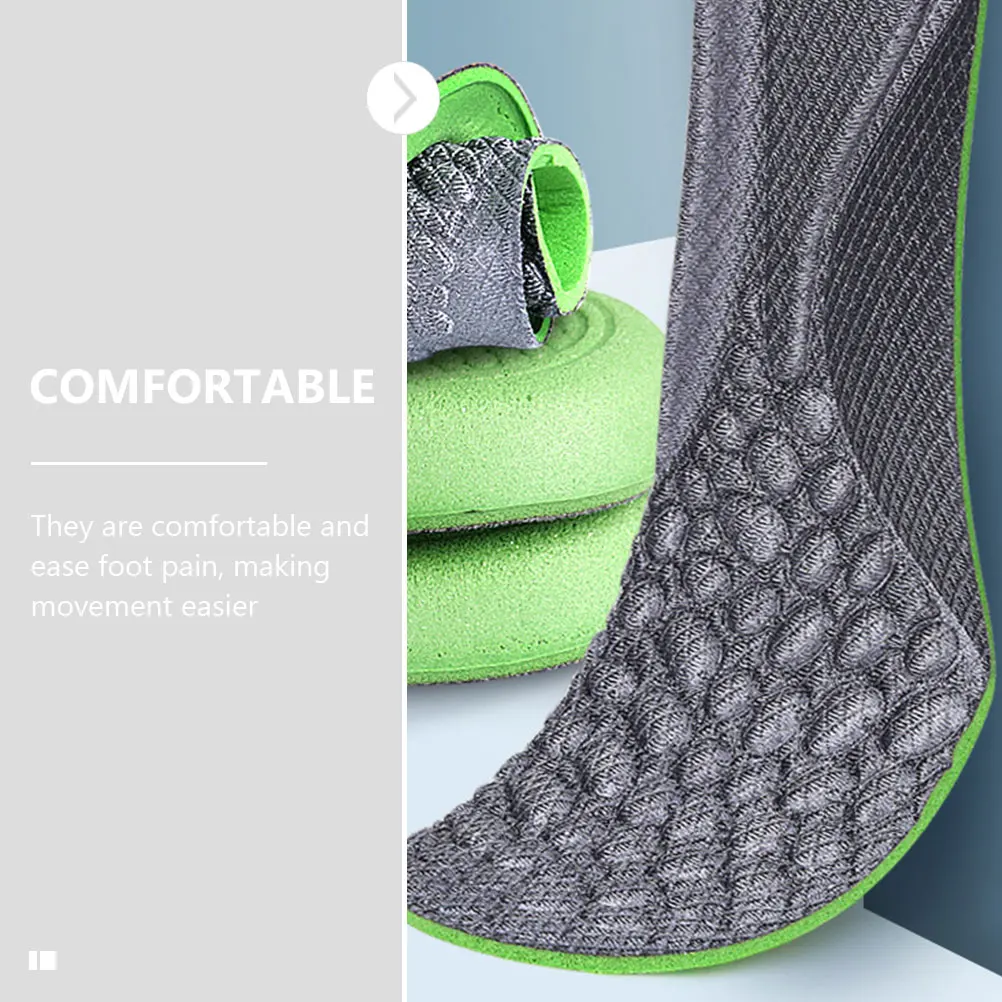 

Breathable Shock Absorption Foot 1 Pair Multi-Function Shoe Inserts Sweat Absorbing Sports Insoles Comfortable Replaceable Shoe