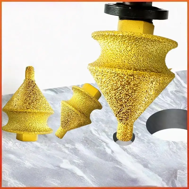 1Pcs Wear-resistant New Design Grinding Wheel Round Shape Enlarged Hole Opener Granite Cutting M10 Adamas Chamfer Drill Bit