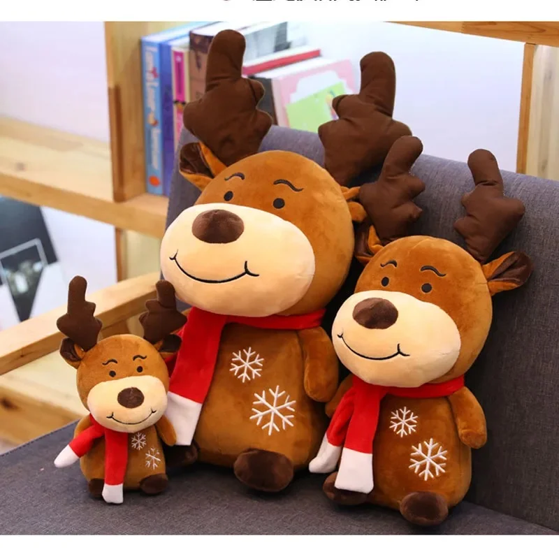 Cute Santa Claus Plush Toys Soft Sloth Mouse Animal Stuffed Dolls Christmas Gifts