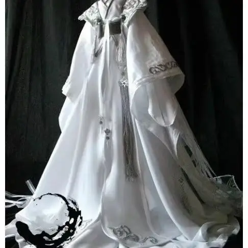 White dress 1/3 BJD doll clothes ancient style skirt customization 1 piece