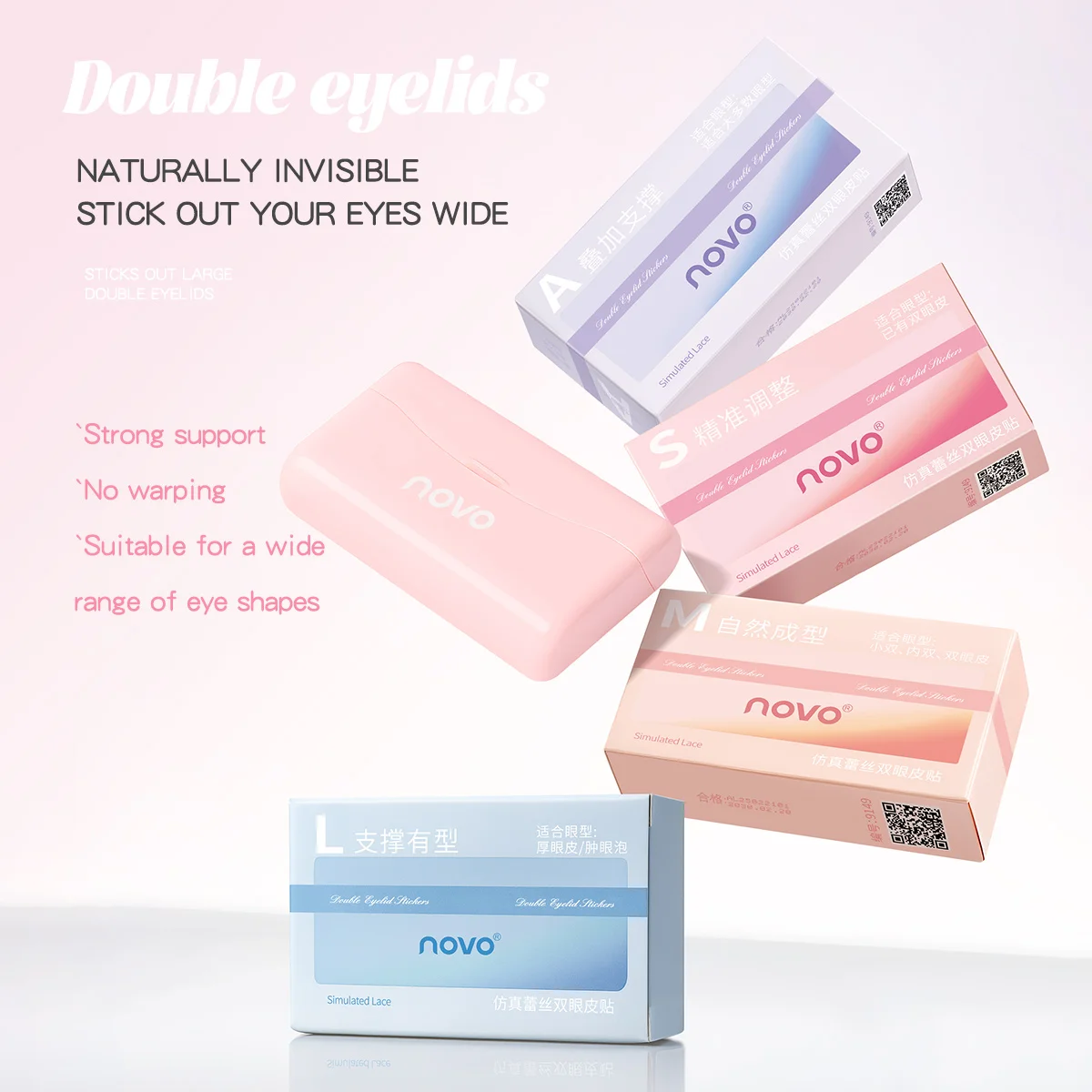 

200 PCS Double Eyelid Stickers Natural Invisible And Long-lasting Shaping Big Eyes Beauty Tapes Self-adhesive Makeup Tools