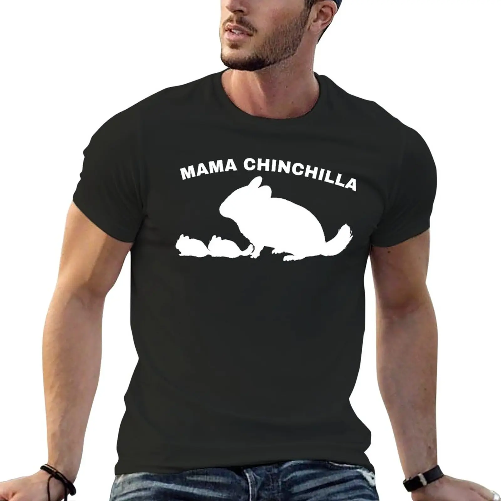 New Mama Chinchilla T-Shirt T-shirt short boys animal print shirt korean fashion plain black t shirts men