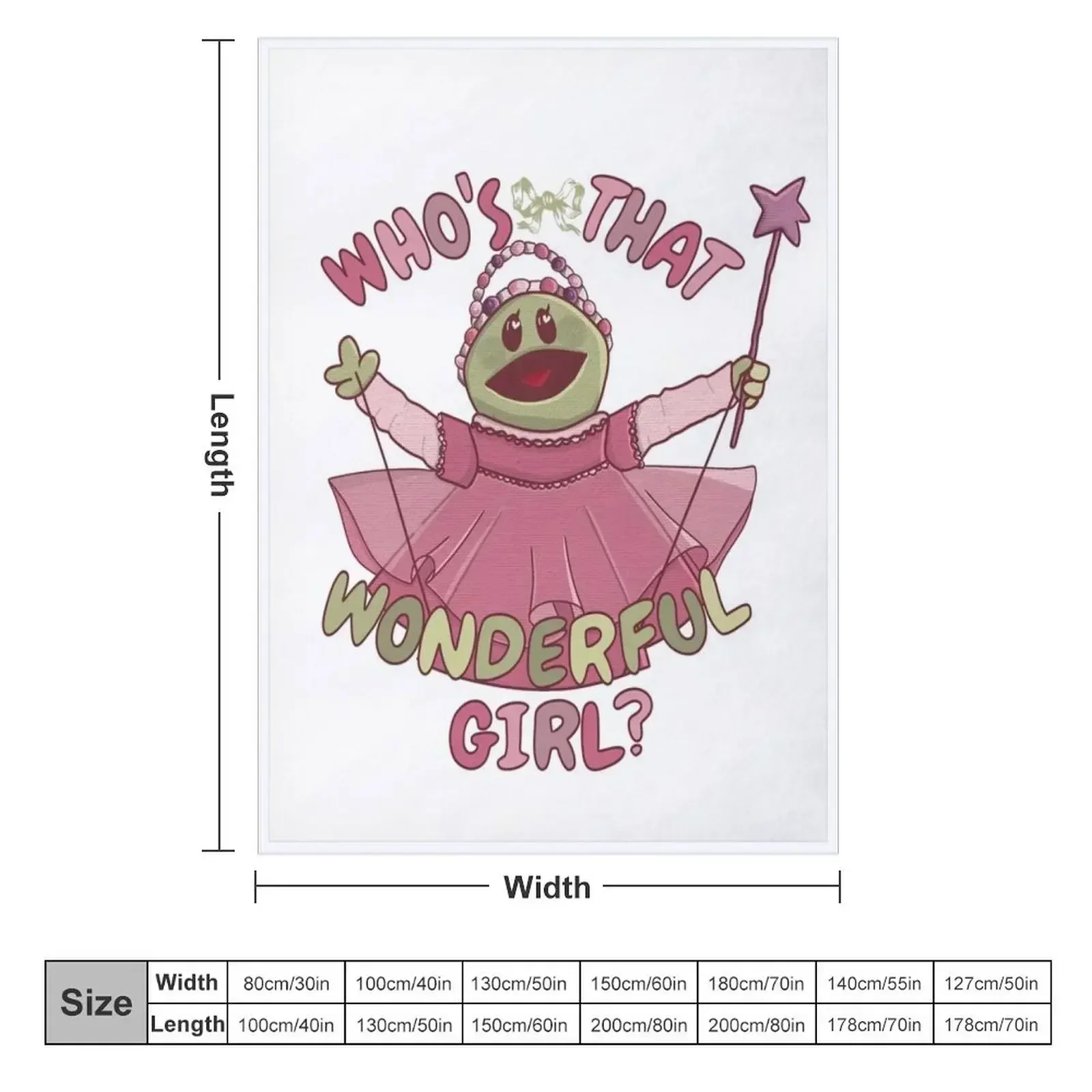 Nanalan who’s that wonderful girl Throw Blanket Blankets For Bed Picnic Custom Sofas Blankets