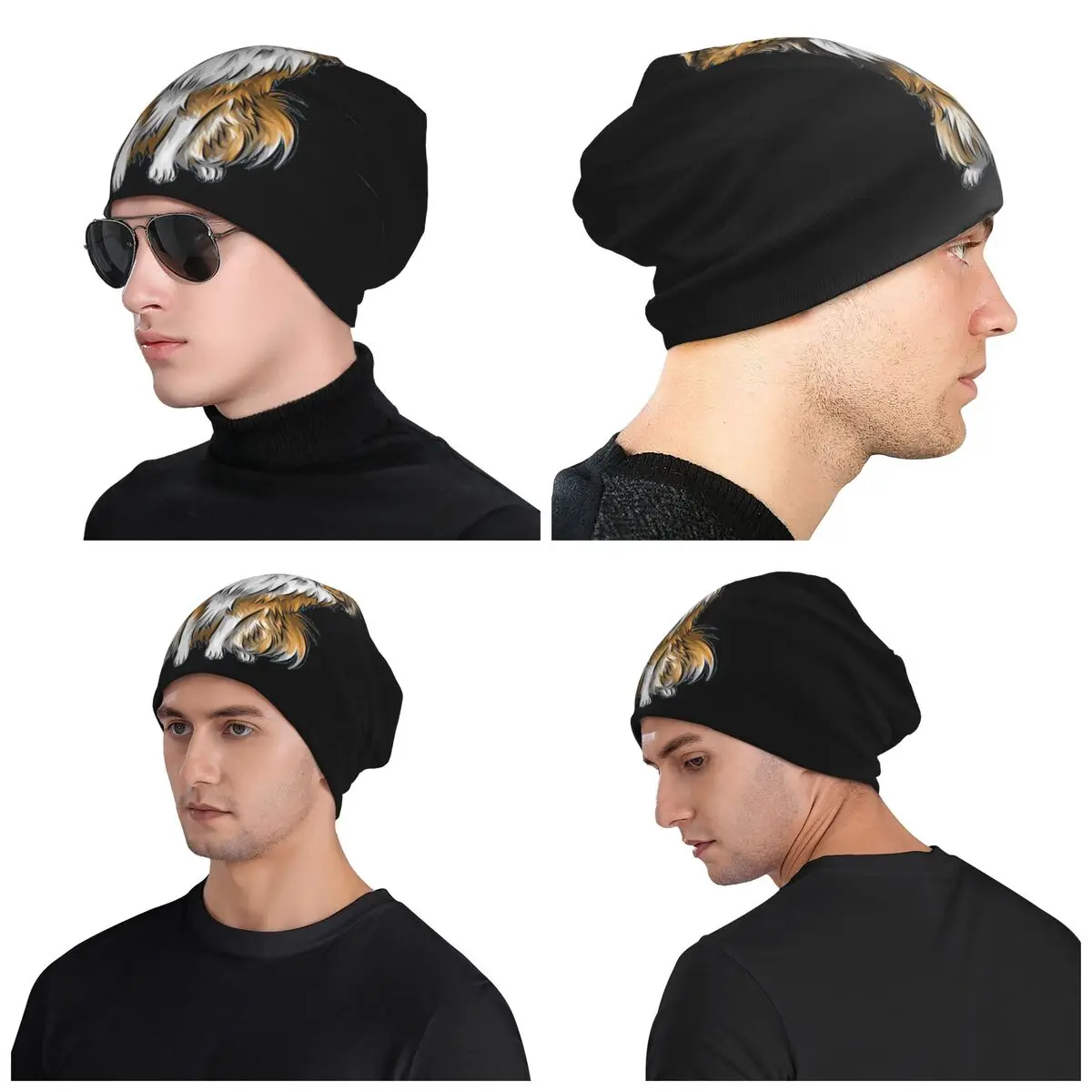 Sheltie Dog (1) 남성 여성 성인 비니 모자 니트 보닛 모자 따뜻한 힙합 가을 겨울 야외 Skullies 모자