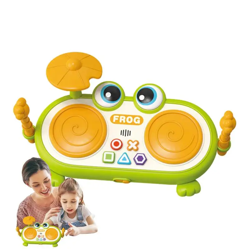 

Musical Baby Toys Toddler Musical Instruments Percussion Toys With Light Frog Design For Boys Kids Girls Home Play Fun