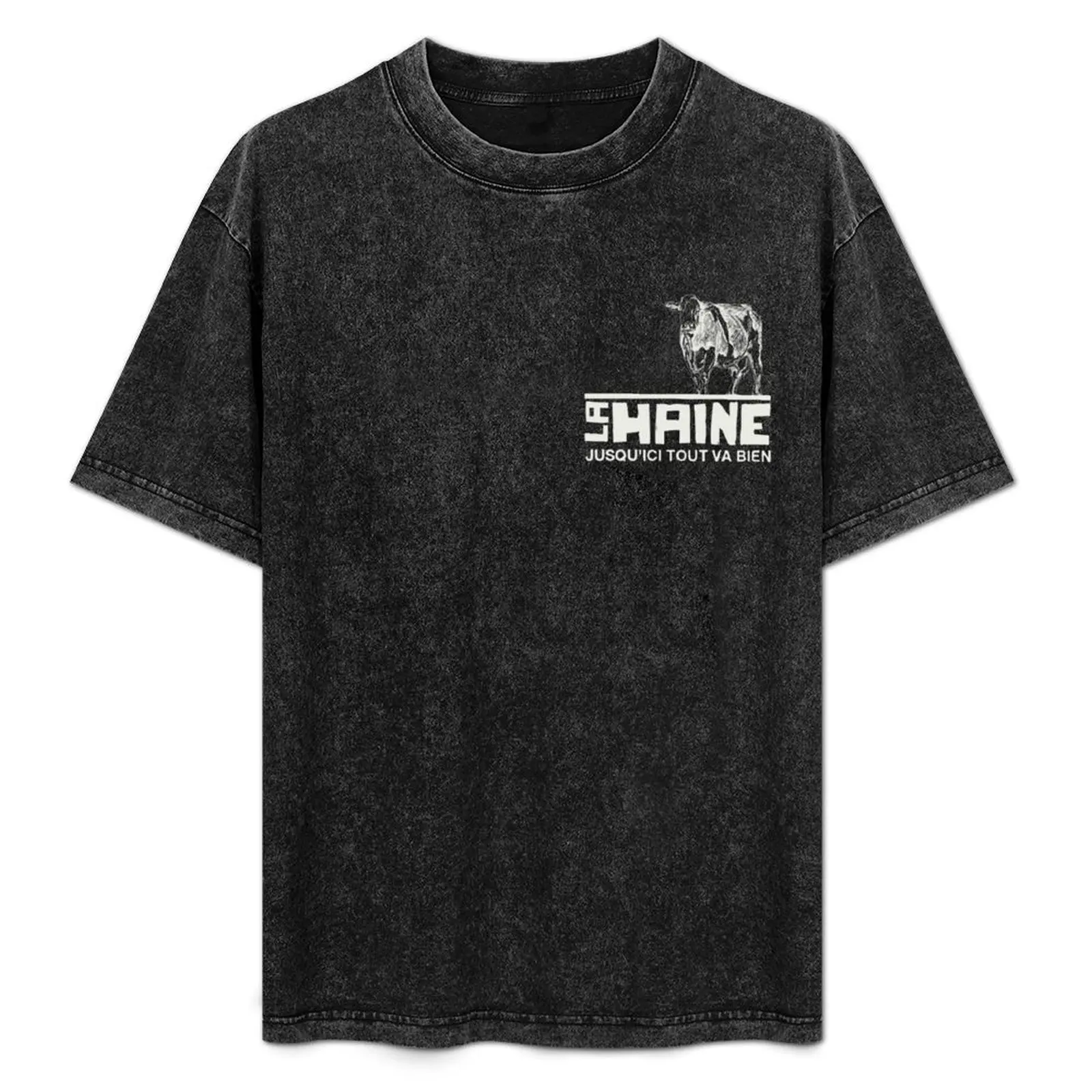 

la haine la vache T-Shirt man graphic t shirt t shirt for man 100 percent cotton anime tshirt t shirt man casual T-Shirt