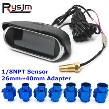Cyfrowy wskaźnik temperatury wody 12V 24V + czujnik temperatury wody 1/8NPT Głowica Wtyczka Złącze Rura Czujnik Radiator Wąż Adapter
