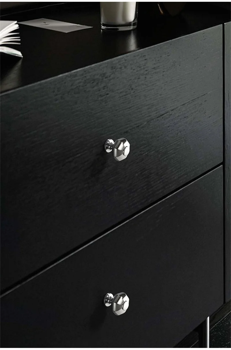 French Polished Chorme Cabinet Handles Bright Silver Drawer Knobs Long Pulls for Kitchen Wardrobe Cupboard Furniture Pull Decor