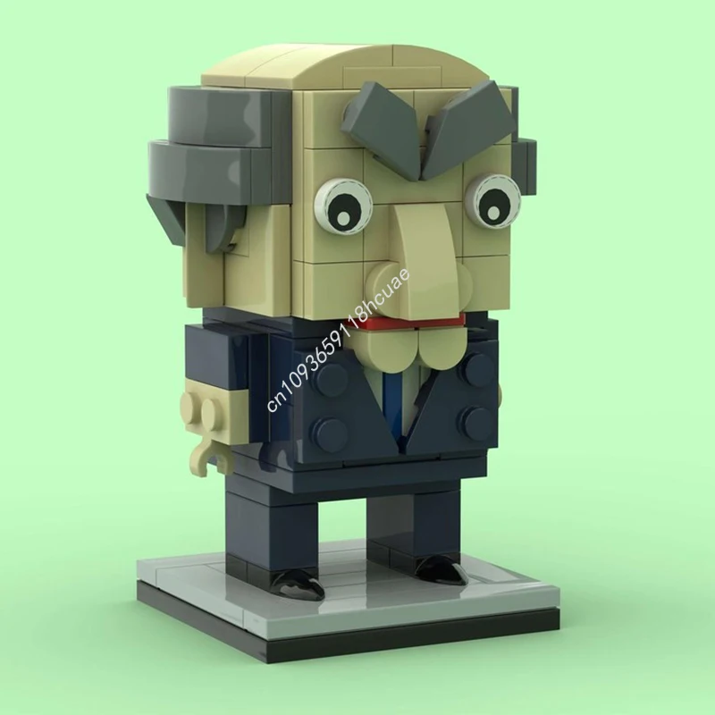

119 шт. MOC Statler The Muppetser Brickheadz строительные блоки логическое мышление космическое воображение решает рождественскую игрушку в подарок