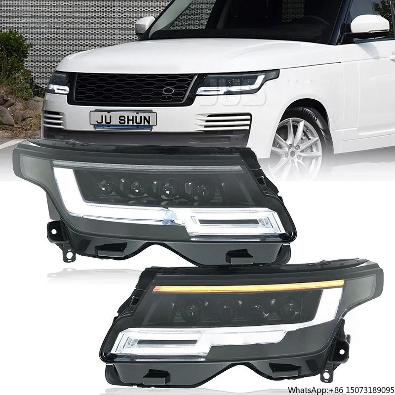 

For Plug-and-play matrix LED Headlight for Range Rover Vogue 2018-2022 Model. Upgraded to 6000K Color Temperature.