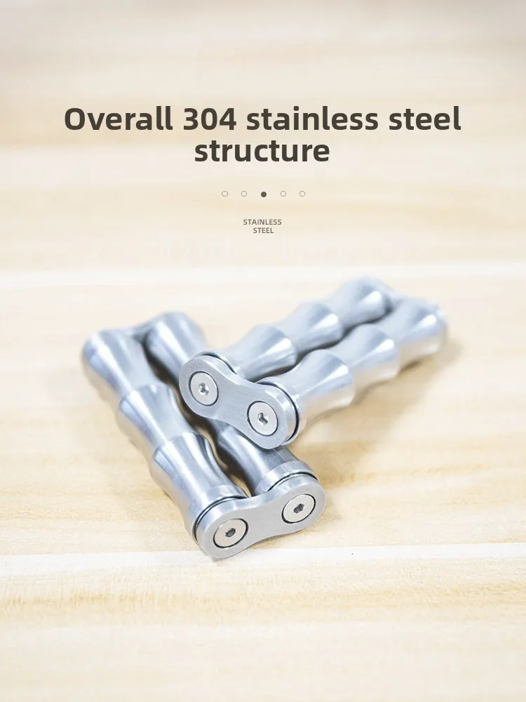 Stainless steel decompression massage hand handle piece bamboo hand roll exercise finger joints the elderly relax muscles
