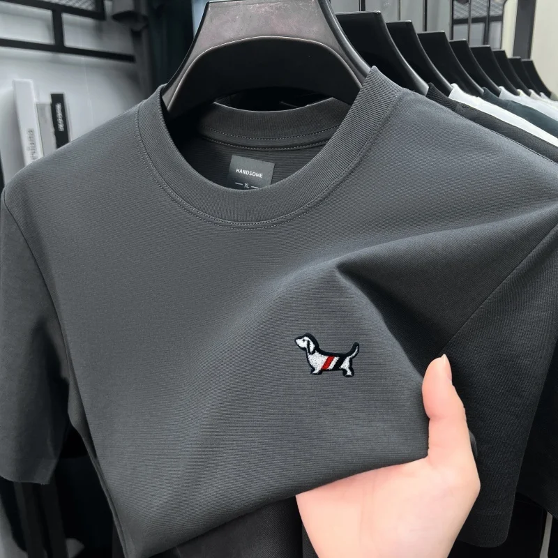 

Original Quality Men's O-Neck T-Shirt 7A-Antibacterial Seamless Youth Cartoon Print Short Sleeve Summer Versatile Trend Menswear