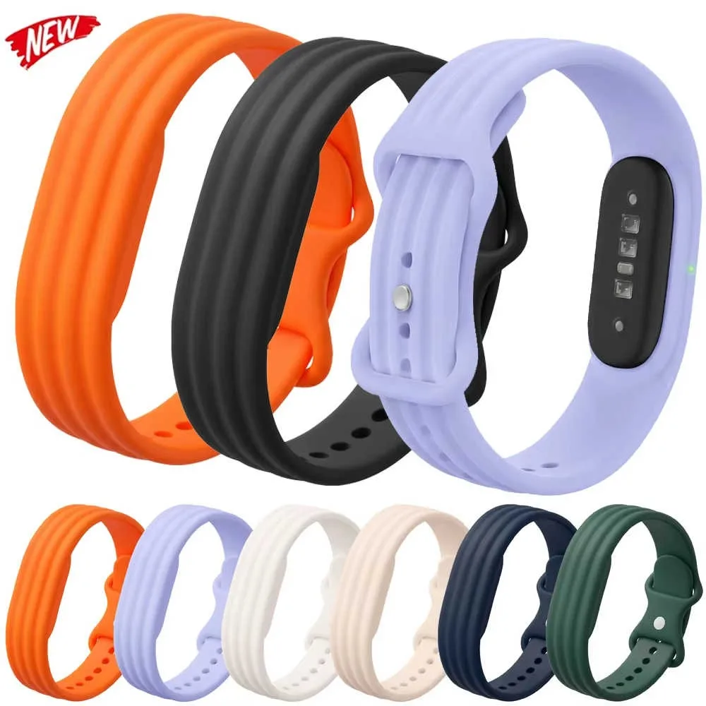 Figure-8 Buckle Silicone Sport Watch Band For Google Fitbit Air Breathable Lightweight Soft Comfort Durable Men Women