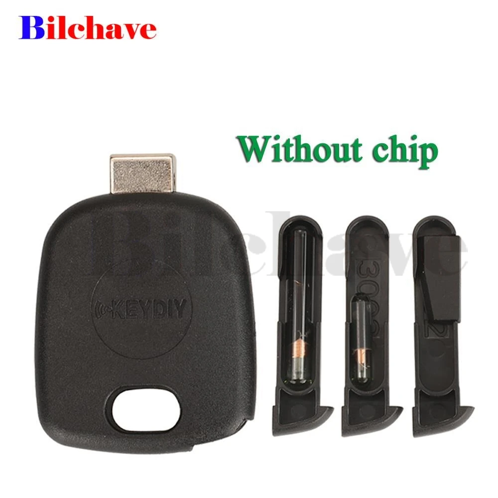 

jingyuqin 10pcs KEYDIY Universal Transponder Key Shell For Center Groove Blade KD VVDI Blades Head With Chip Holder Key Housing