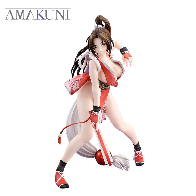 

Подлинная оригинальная аниме-фигурка AMAKUNI THE KING OF FIGHTERS XIV Mai Shiranui, коллекционная кукла, статуэтка, орнамент, подарочная игрушка